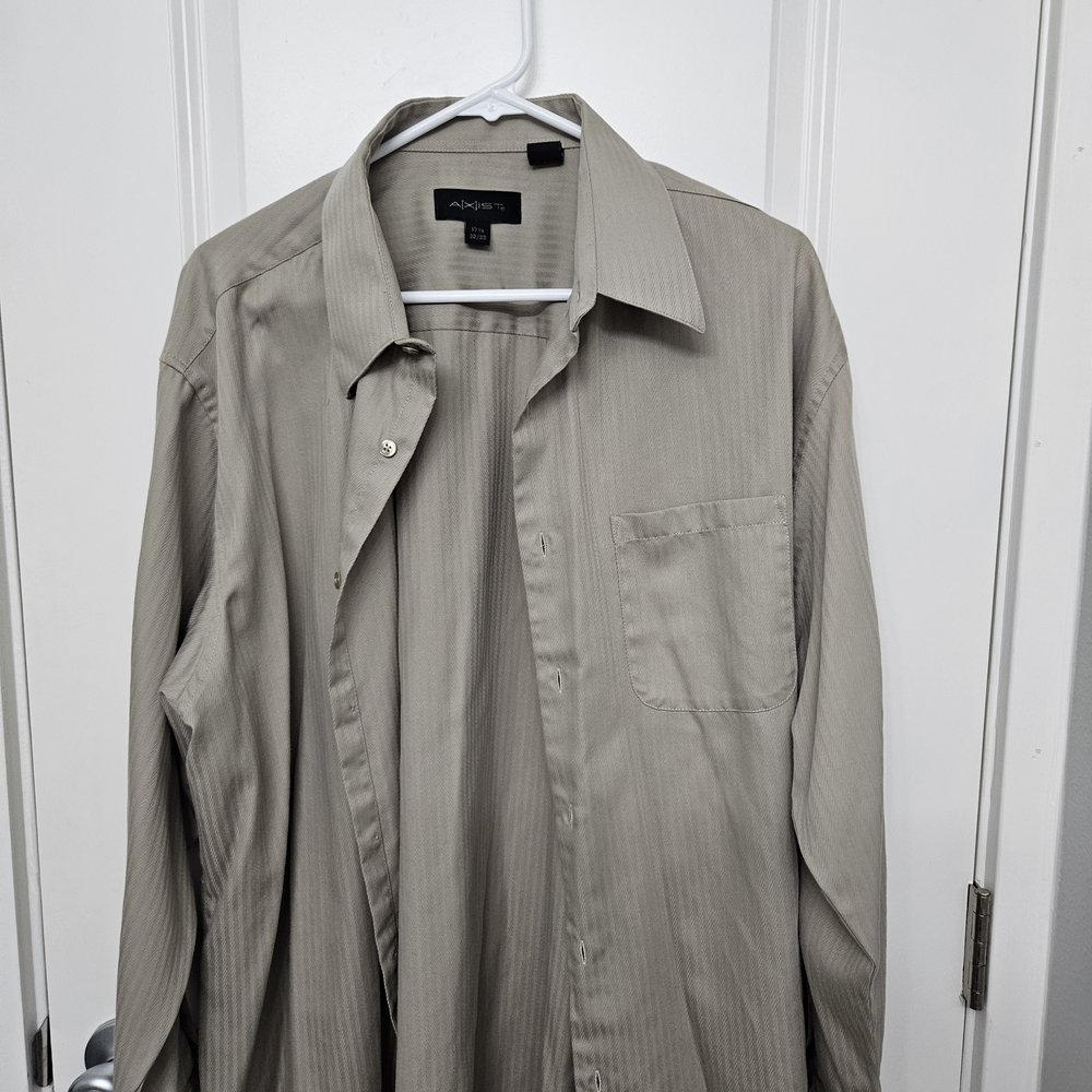 Axist Men's Dress Shirt 17 1/2.  32/33
